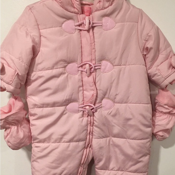 Children’s Place Pink 1 Piece Zipper Snowsuit - Picture 4 of 11